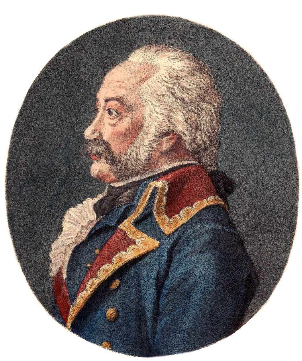 Portræt af Adam Philippe, jarl af Custine (1740 - 1793), fransk general. af Christophe Guerin