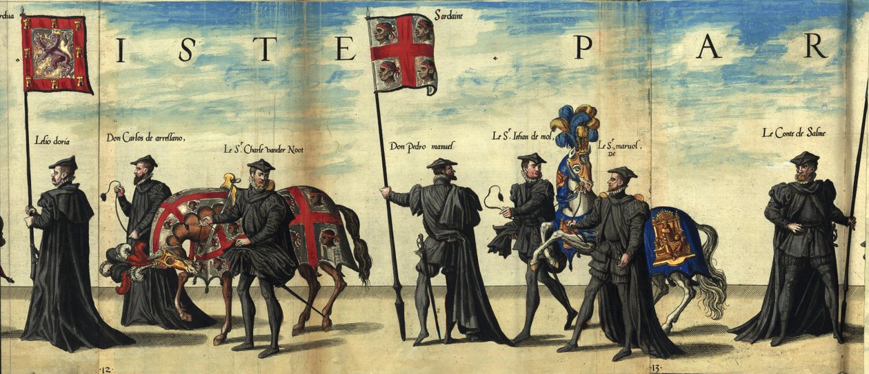 Kongeriget Sardiniens flag i kejser Karl V