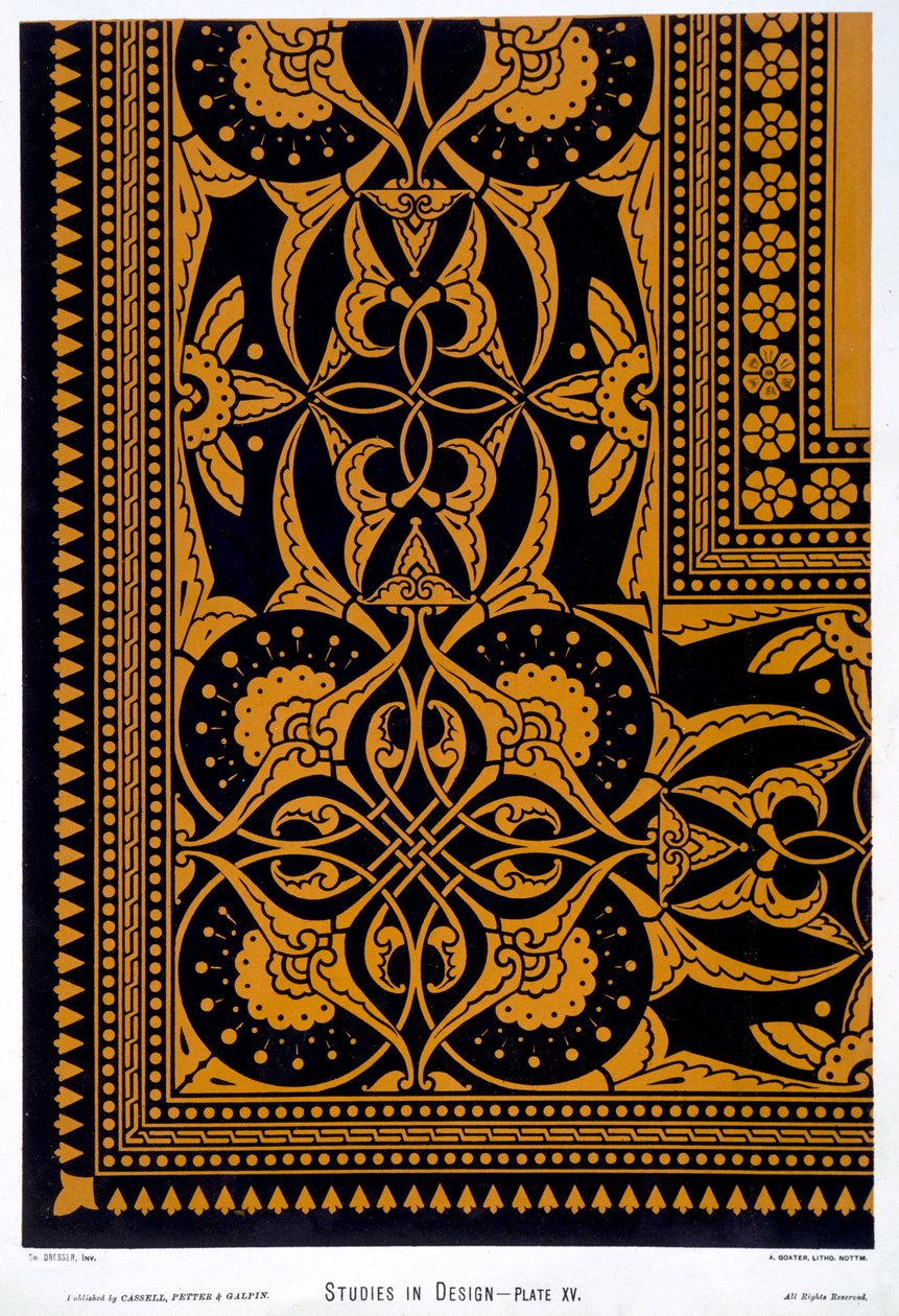 Illustration fra "Studies in Design", graveret af A. Goater, ca. 1874-76 af Christopher Dresser