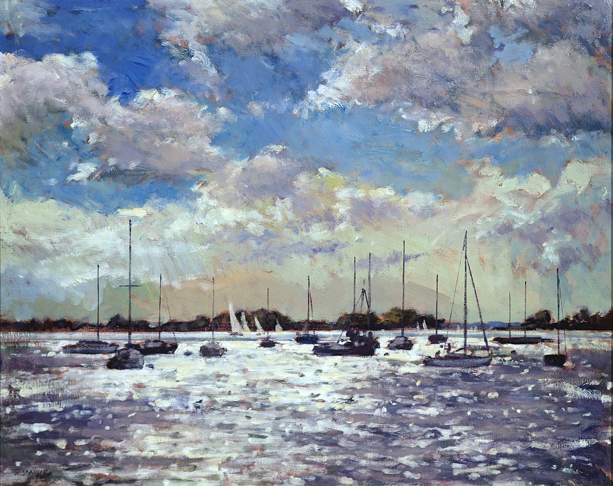Aftenlys, Morbihan-bugten, 2002 af Christopher Glanville