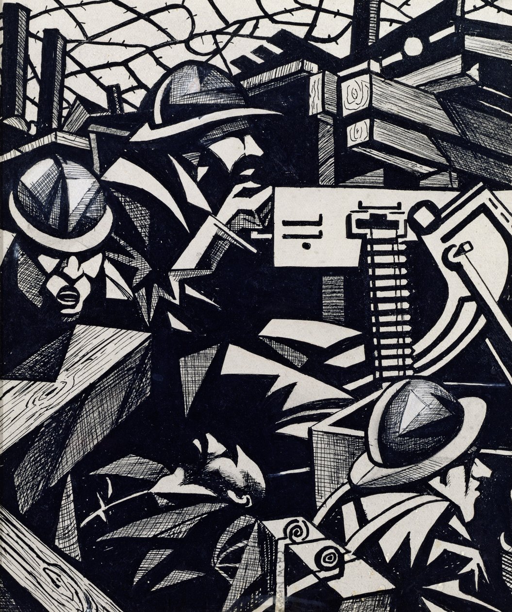 Maskinpistolen af Christopher Richard Wynne Nevinson