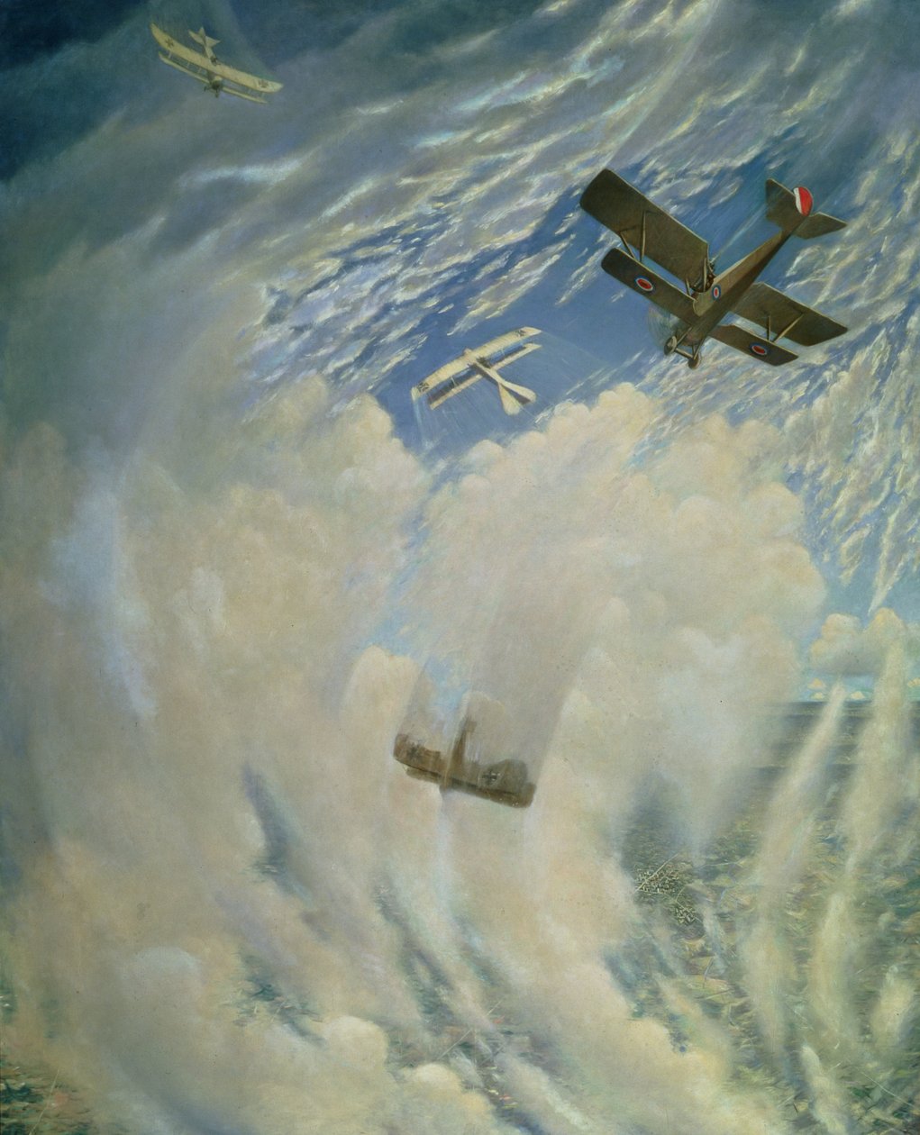Krig i luften, 1918 af Christopher Richard Wynne Nevinson
