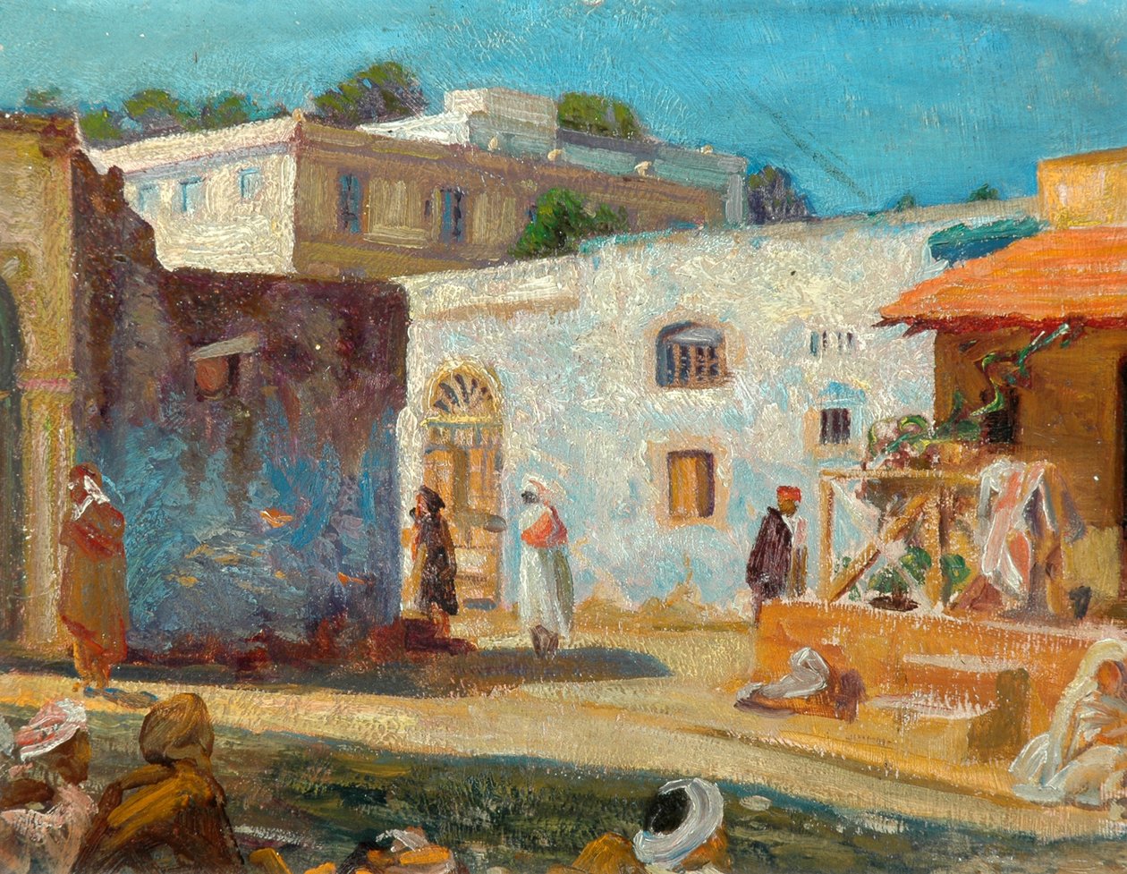 Gadescene i Tanger, 1914 af Christopher Williams