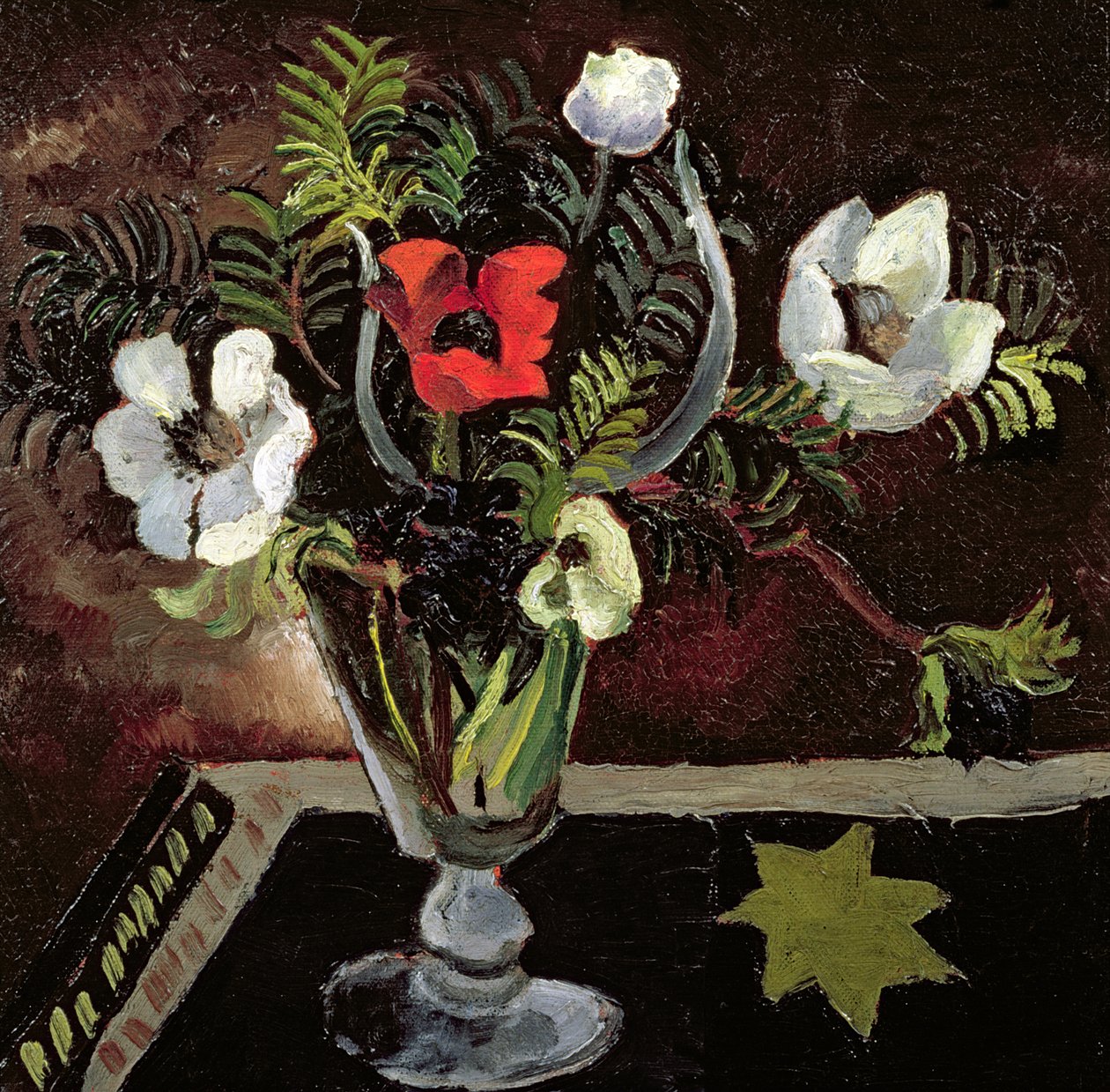 Anemoner i et glas af Christopher Wood