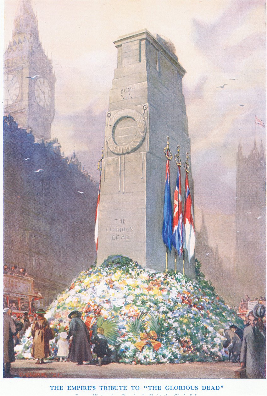 The Empires hyldest til Glorious Dead, fra Cassells History of the British People udgivet af Waverley Book Company Limited, ca. 1940 af Christopher Clark