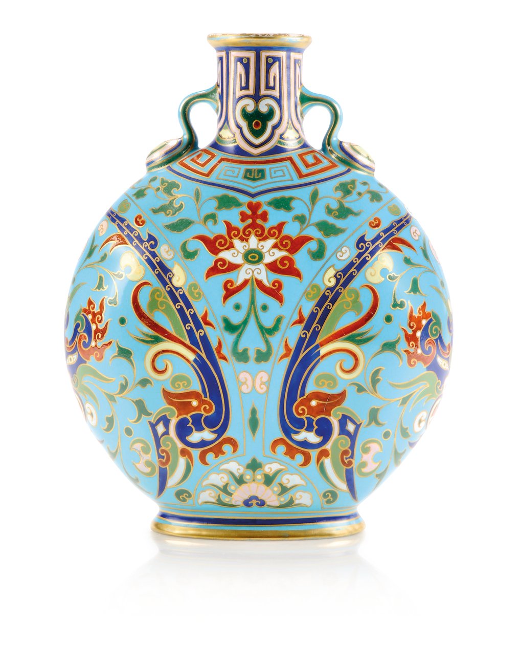 Minton cloisonne vase, 1867 af Christopher Dresser