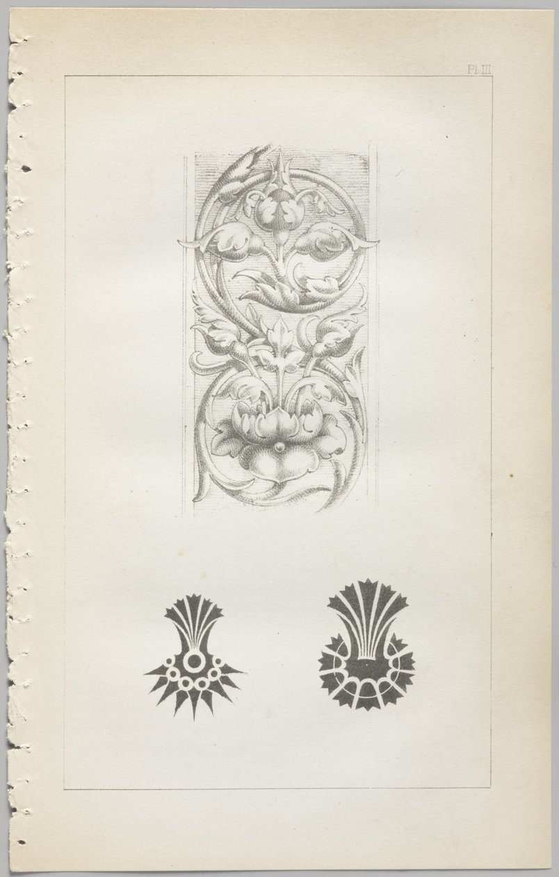 Kunsten at dekorativt design: med et appendiks, der angiver de timer på dagen, hvor blomsterne åbner, udgivet af Day & Son, London, 1862 af Christopher Dresser