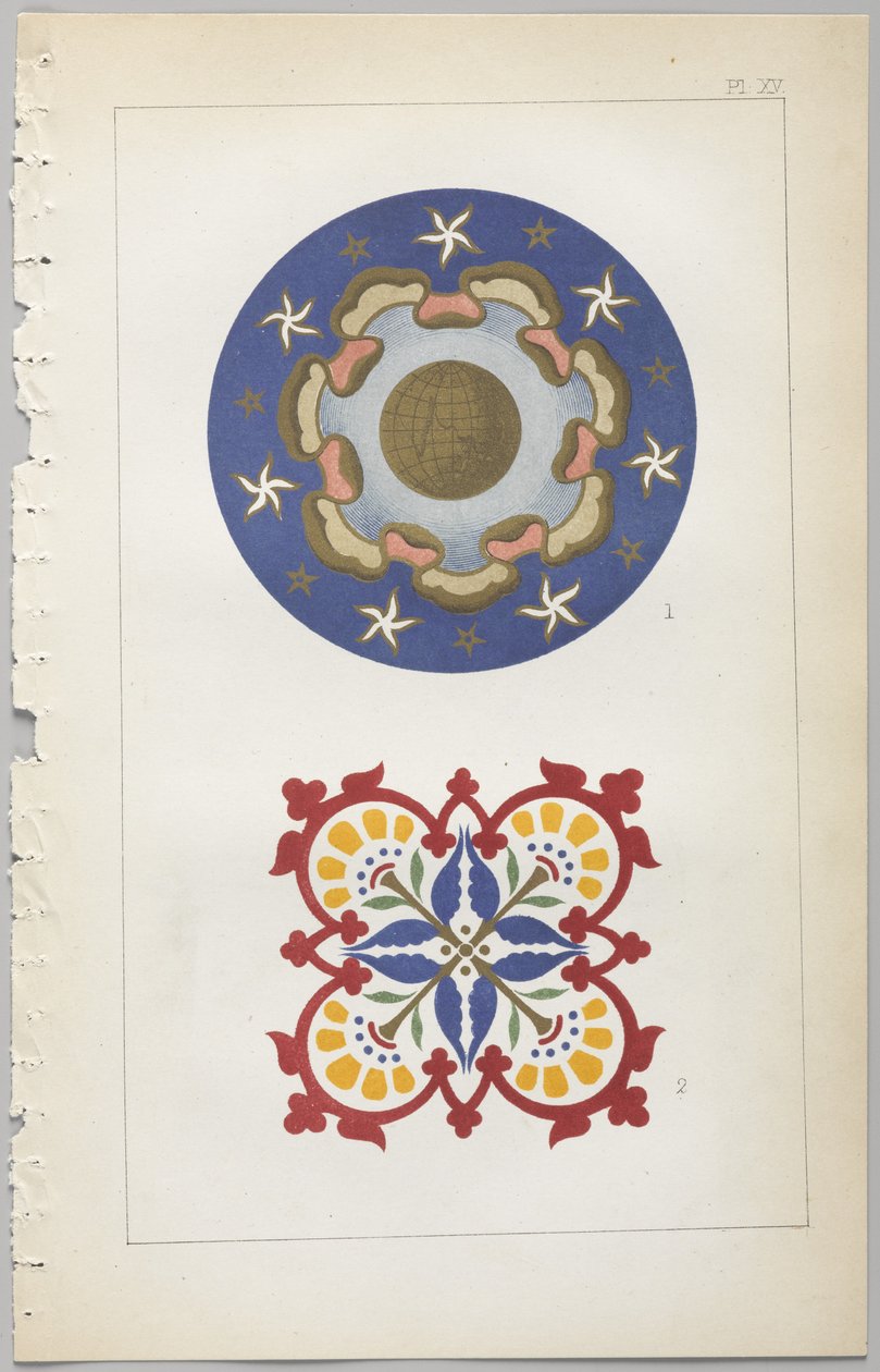 Kunsten at dekorativt design: med et appendiks, der angiver de timer på dagen, hvor blomsterne åbner, udgivet af Day & Son, London, 1862 af Christopher Dresser
