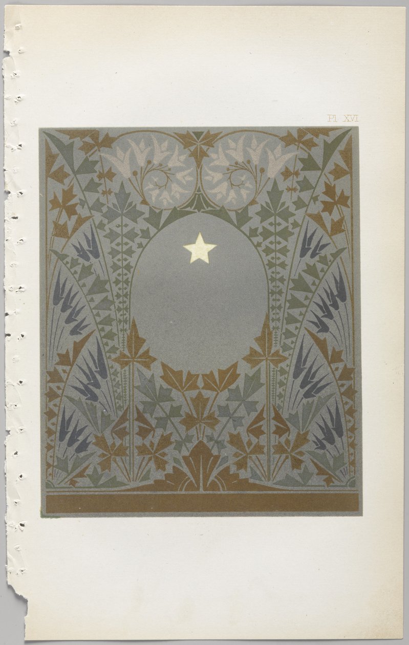 Kunsten at dekorativt design: med et appendiks, der angiver de timer på dagen, hvor blomsterne åbner, udgivet af Day & Son, London, 1862 af Christopher Dresser