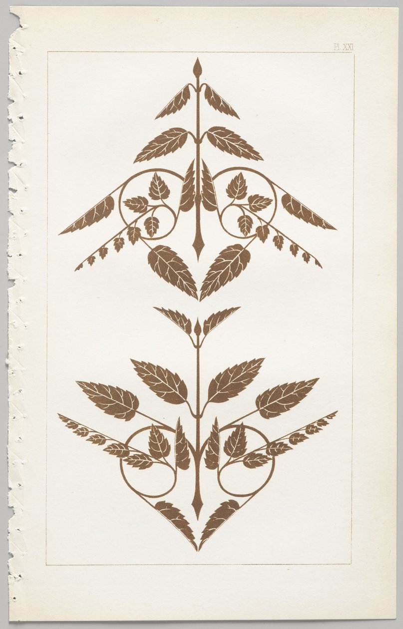 Kunsten at dekorativt design: med et appendiks, der angiver de timer på dagen, hvor blomsterne åbner, udgivet af Day & Son, London, 1862 af Christopher Dresser