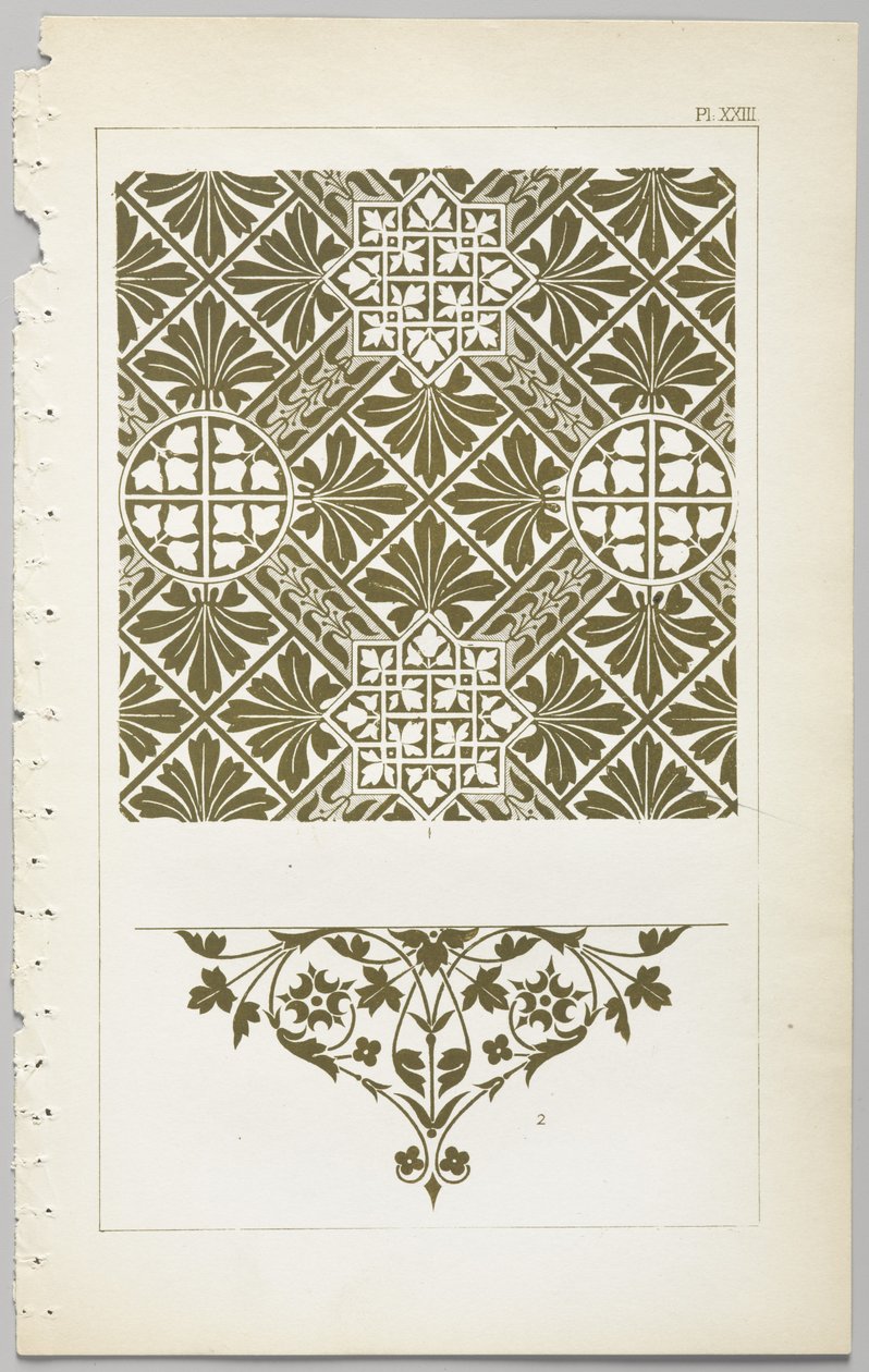 The art of decorative design : med et appendiks, der angiver de timer på dagen, hvor blomsterne åbner sig, udgivet af Day & Son, London, 1862 af Christopher Dresser