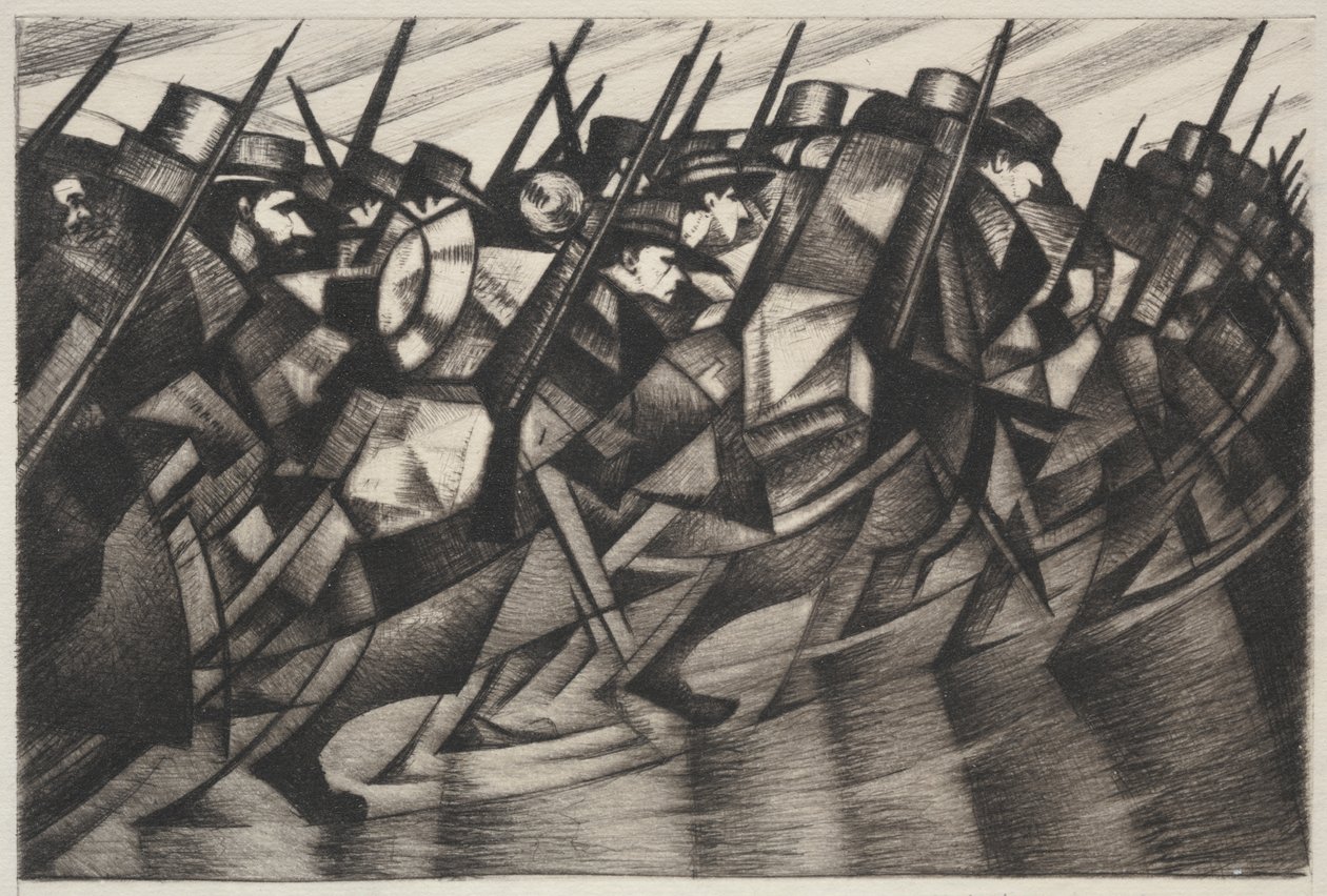 Vender tilbage til skyttegravene af Christopher Richard Wynne Nevinson