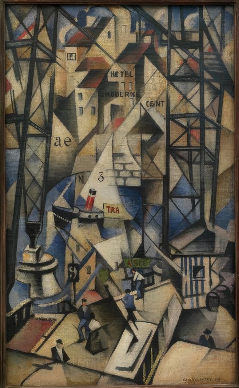 Den gamle havn af Christopher Richard Wynne Nevinson