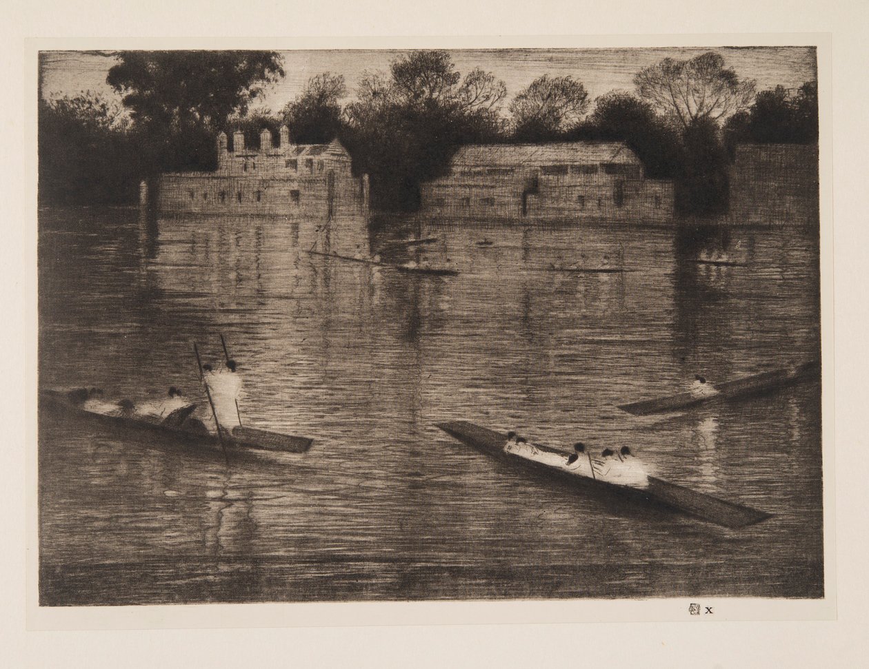 Søndag Aften, pub. 1926. af Christopher Richard Wynne Nevinson