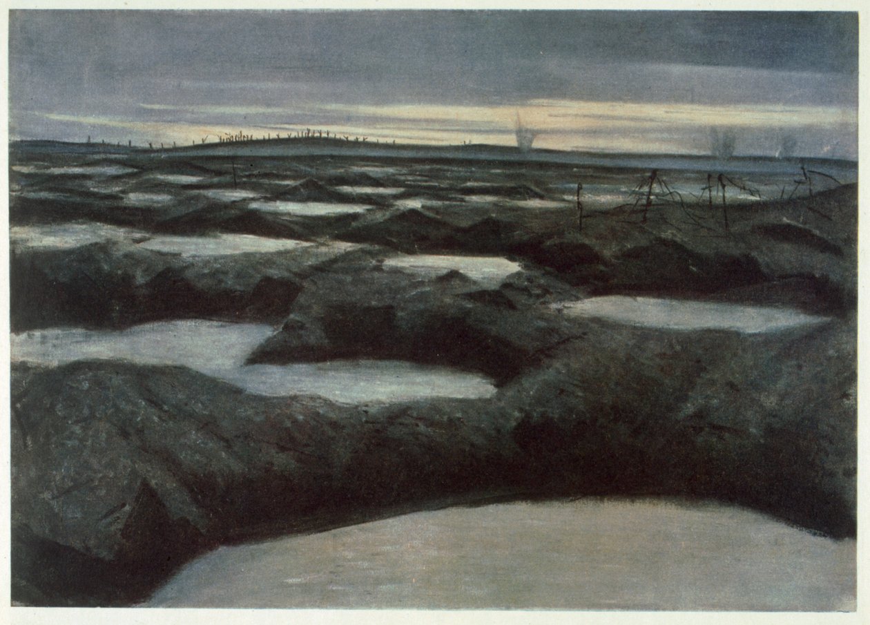 After a Push, fra British Artists at the Front, Continuation of The Western Front, 1918 af Christopher Richard Wynne Nevinson