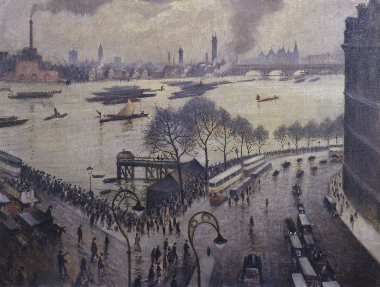 Blackfriars Bridge, London, ca. 1927 af Christopher Richard Wynne Nevinson