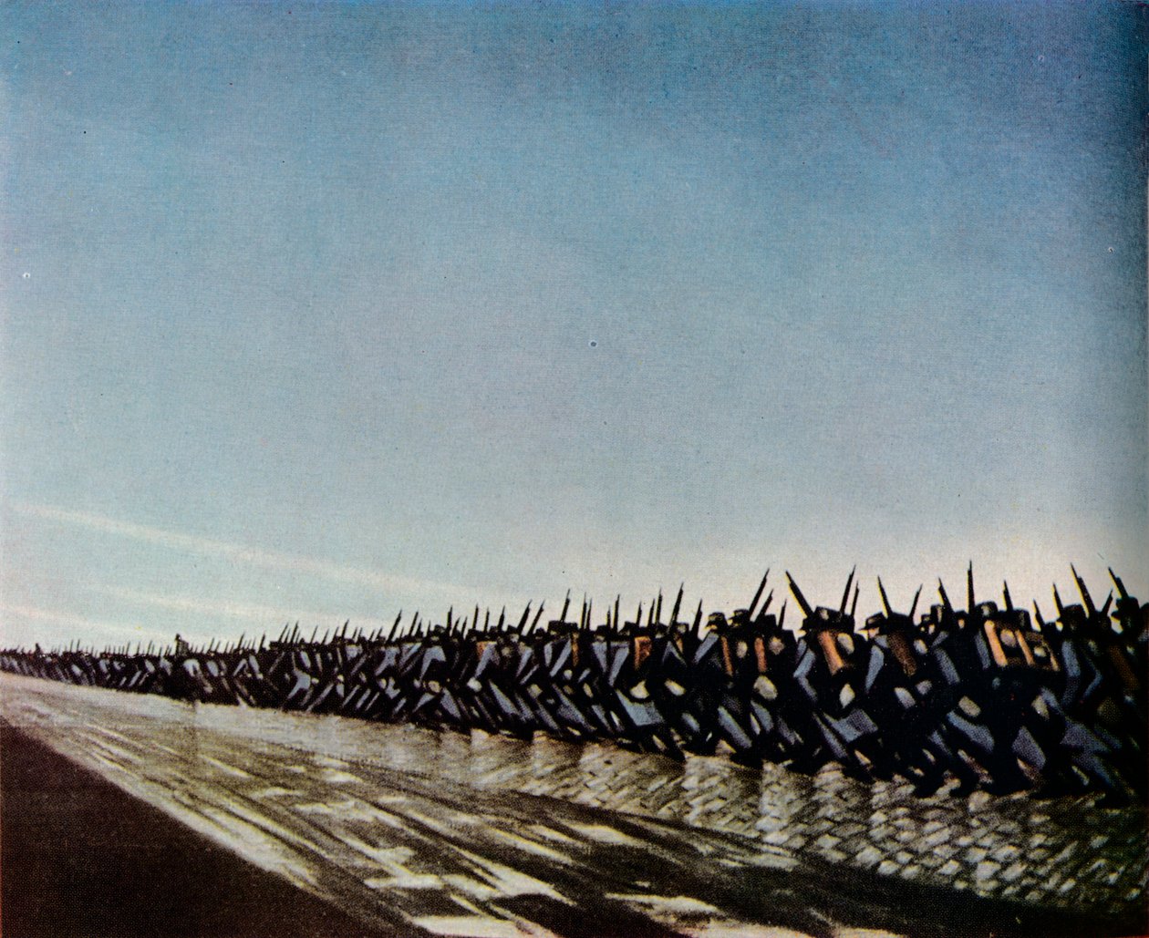 Spalte om marts 1915. 1943. af Christopher Richard Wynne Nevinson
