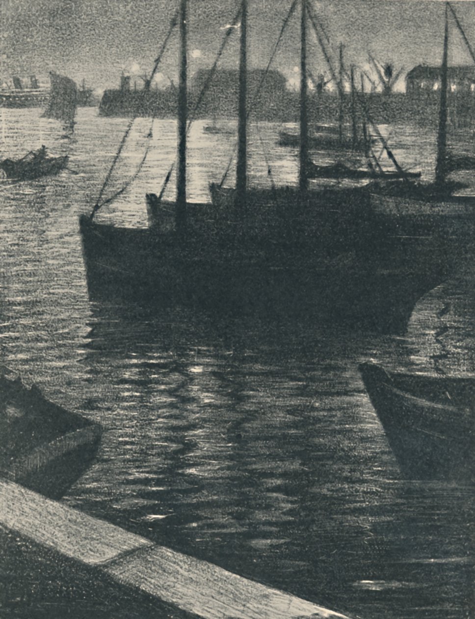 Havnen, 1919 af Christopher Richard Wynne Nevinson