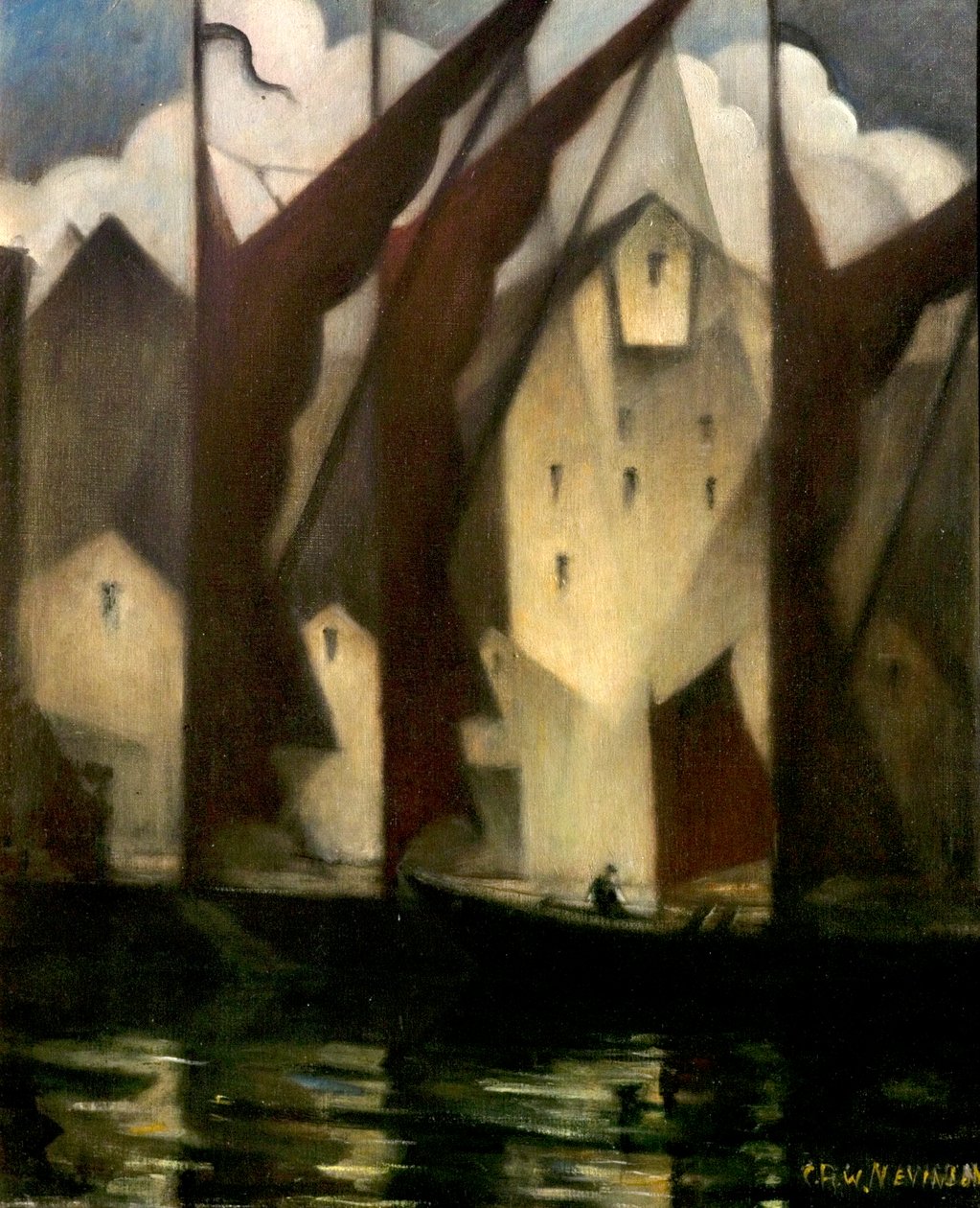 Thameside, 1941 af Christopher Richard Wynne Nevinson