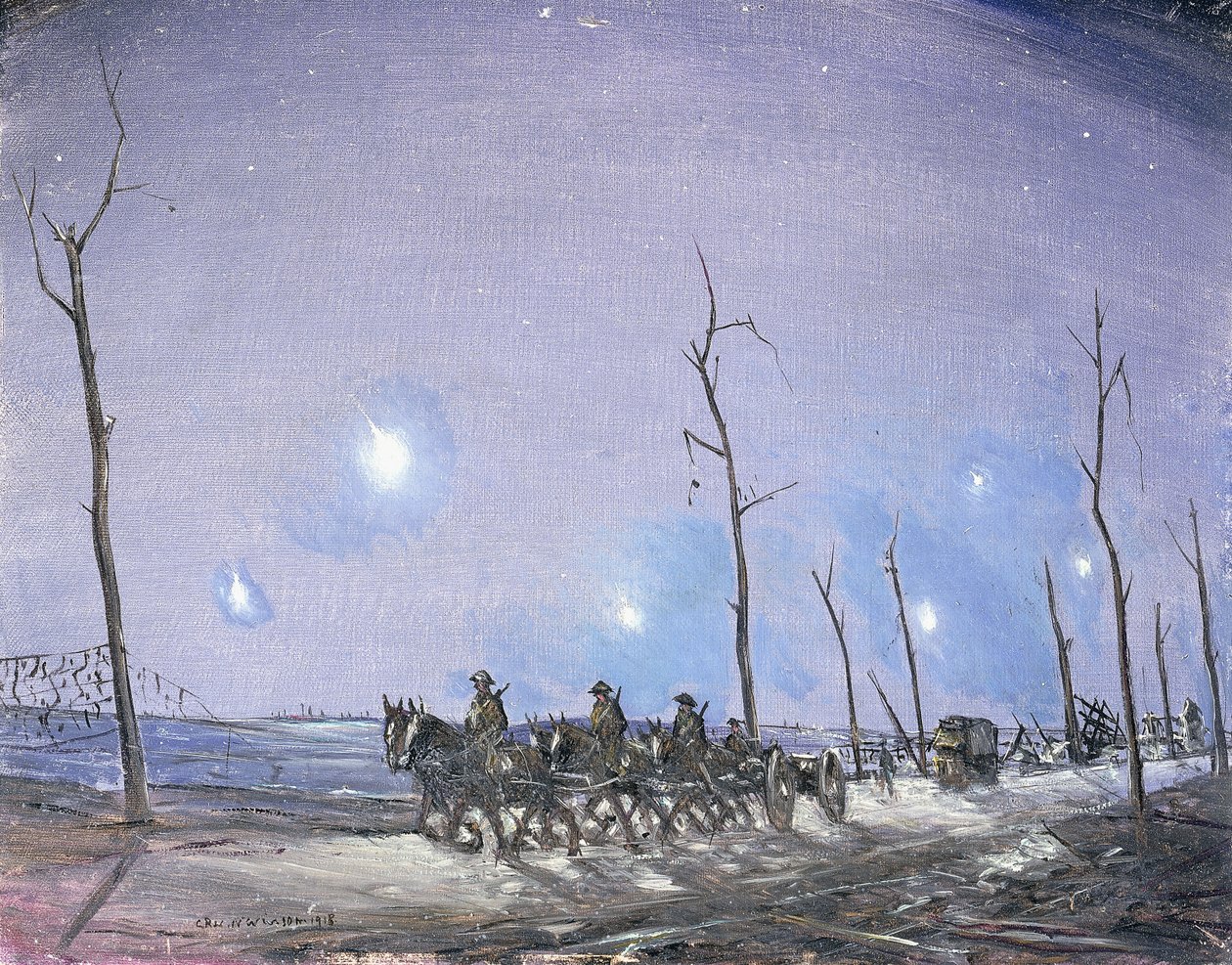 Verey Lights, 1918 af Christopher Richard Wynne Nevinson