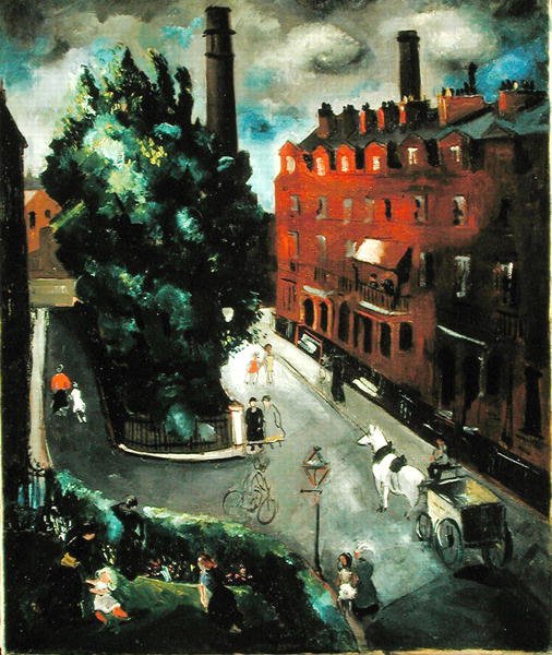 En Chelsea Square af Christopher Wood