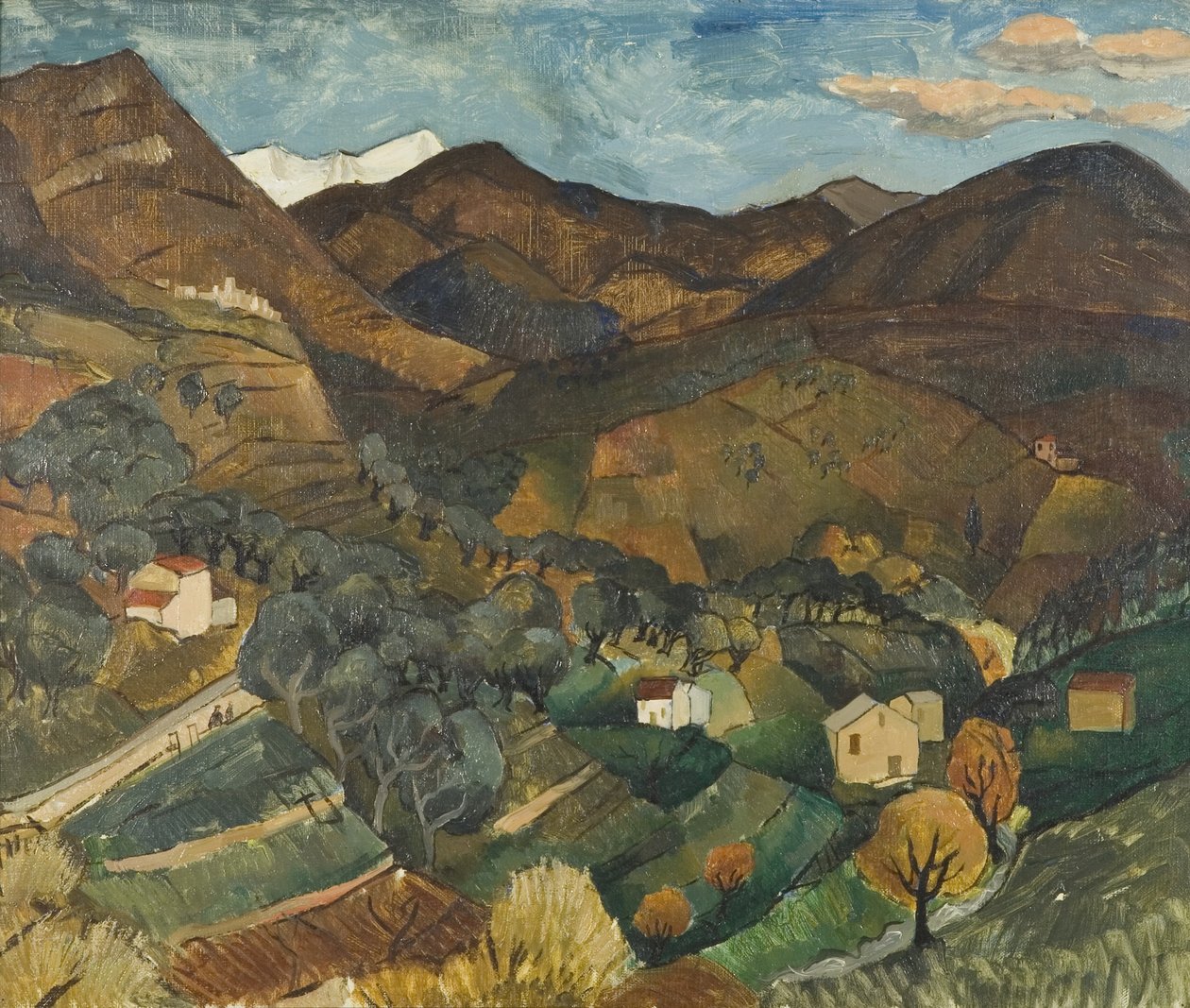 Landskab, Vence af Christopher Wood