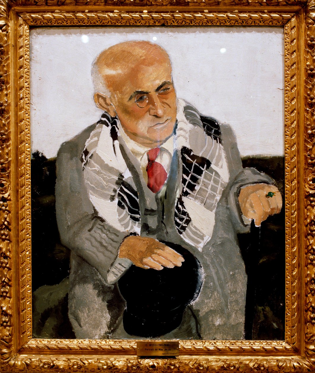 Portræt af den franske digter Max Jacob (1876-1944) Maleri af Christopher Wood (1901-1930) 1930 omkring Orleans, Museum of Fine Arts. af Christopher Wood