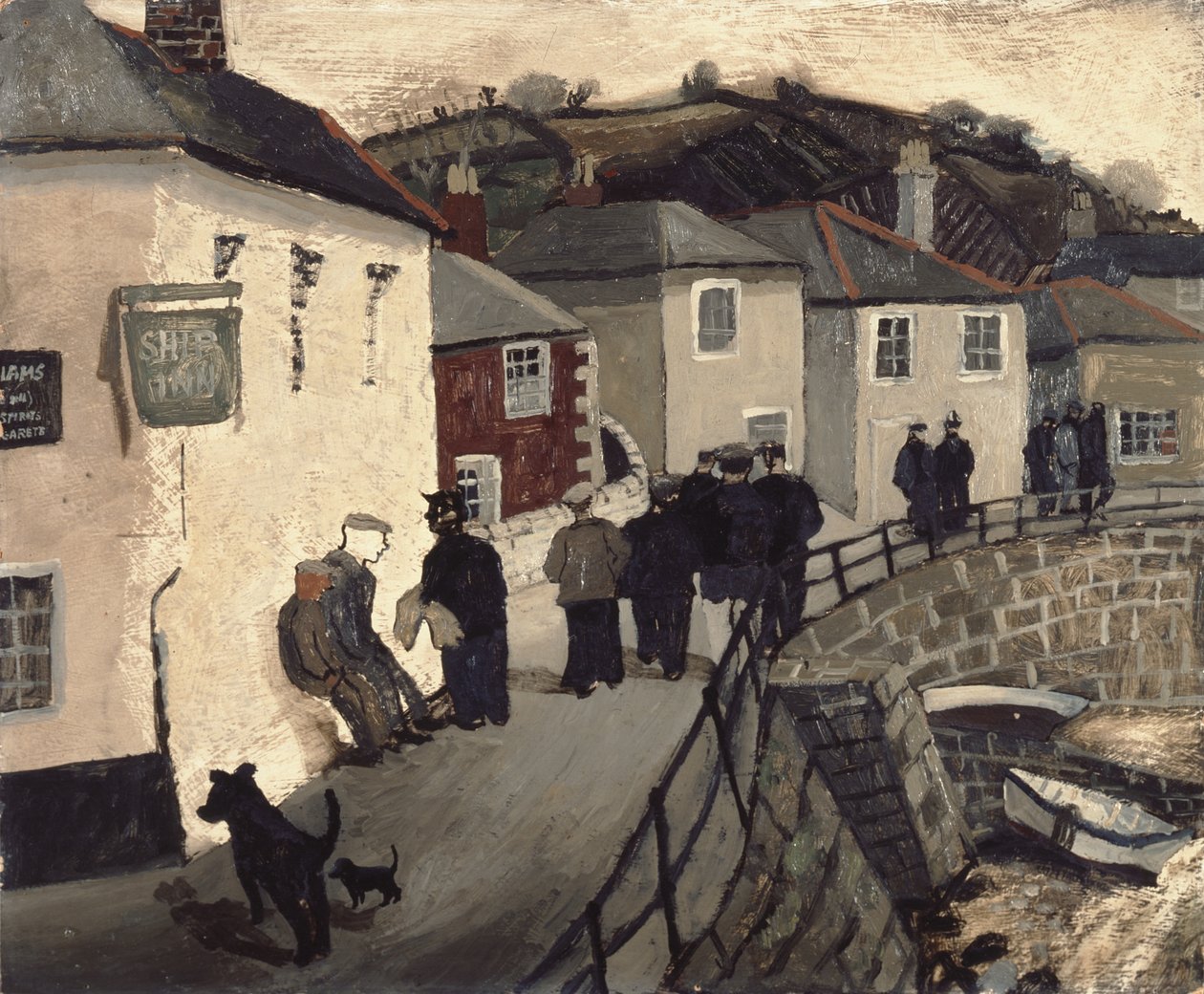 Ship Inn, Mousehole af Christopher Wood