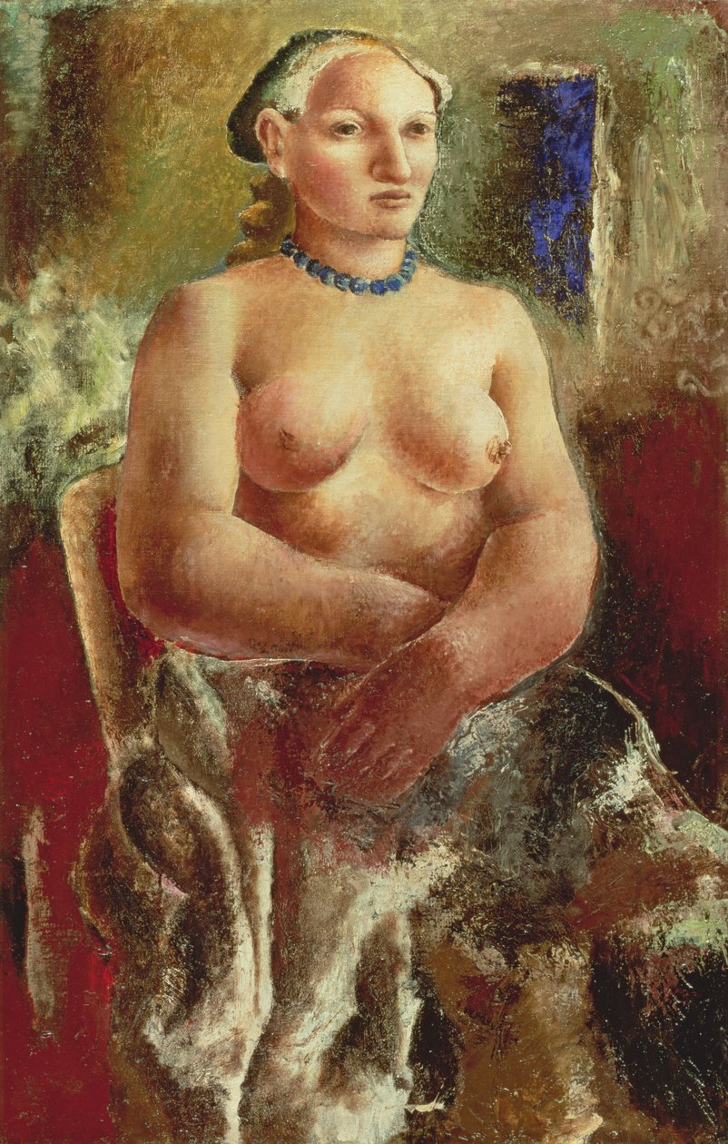 Den blå halskæde, 1926 af Christopher Wood