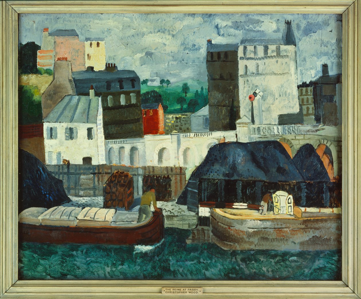 Seinen ved Passy, april-maj 1928 (olie på lærred) af Christopher Wood