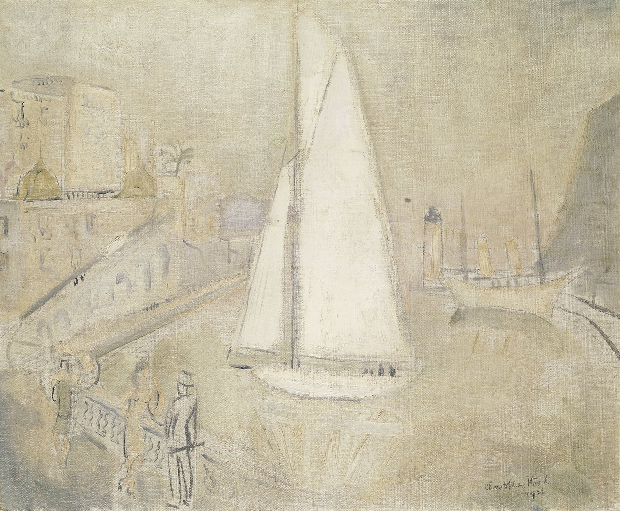 Den Hvide Yacht i Monte Carlo af Christopher Wood