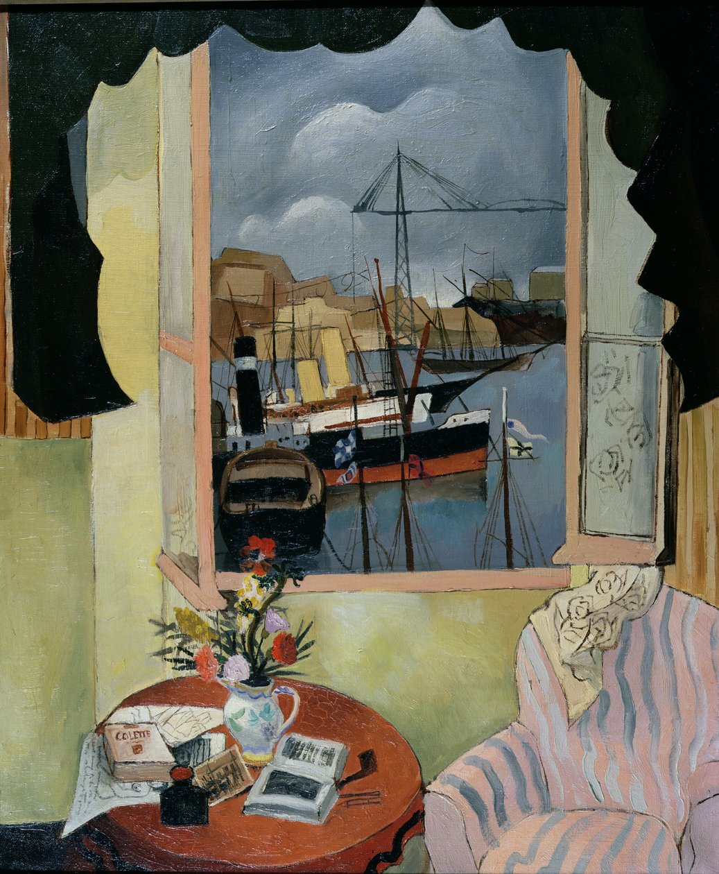 Vindue i Marseille, 1927 af Christopher Wood