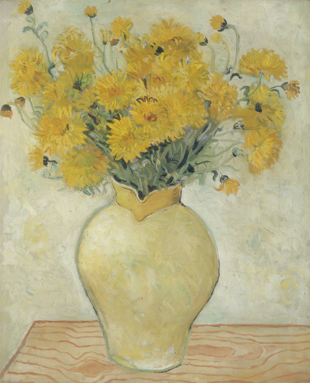 Gule krysantemum, 1925 af Christopher Wood