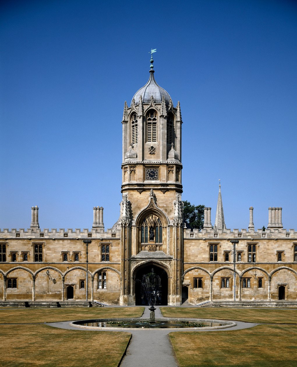 Udsigt over Dome of Christ Church College designet af arkitekt Christopher Wren (1632-1723) University of Oxford, England af Christopher Wren