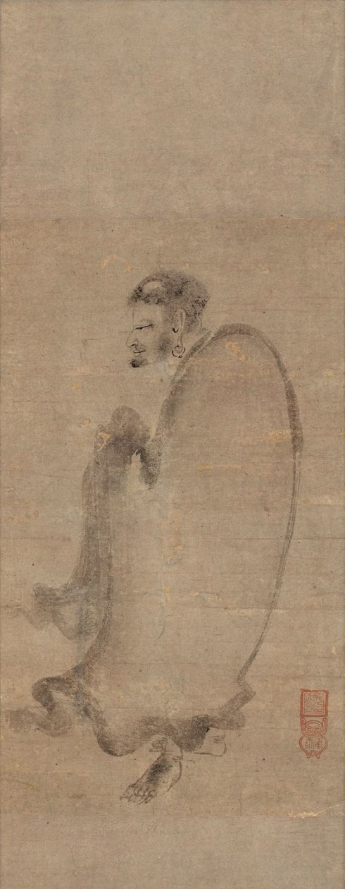 Shakyamuni Descending the Mountain, 1400-tallet af Chuan Shinko