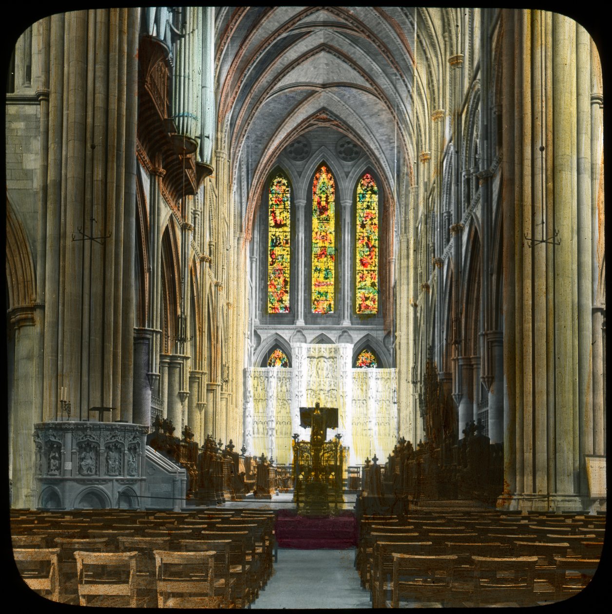 Truro Cathedral, Cornwall, begyndelsen af det 20. århundrede. af Church Army Lantern Department