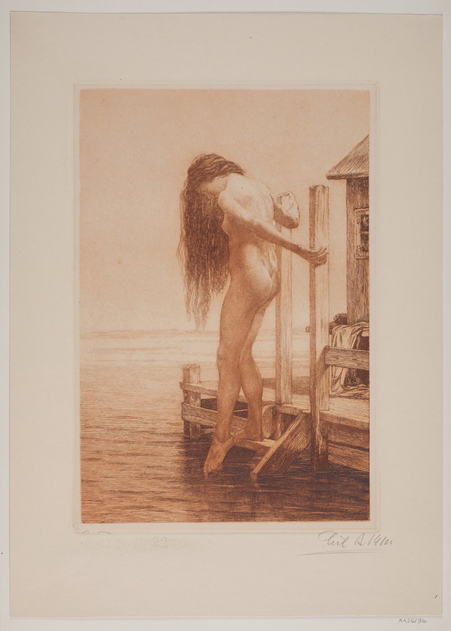 Badende dame af Cilius Johannes Konrad Andersen