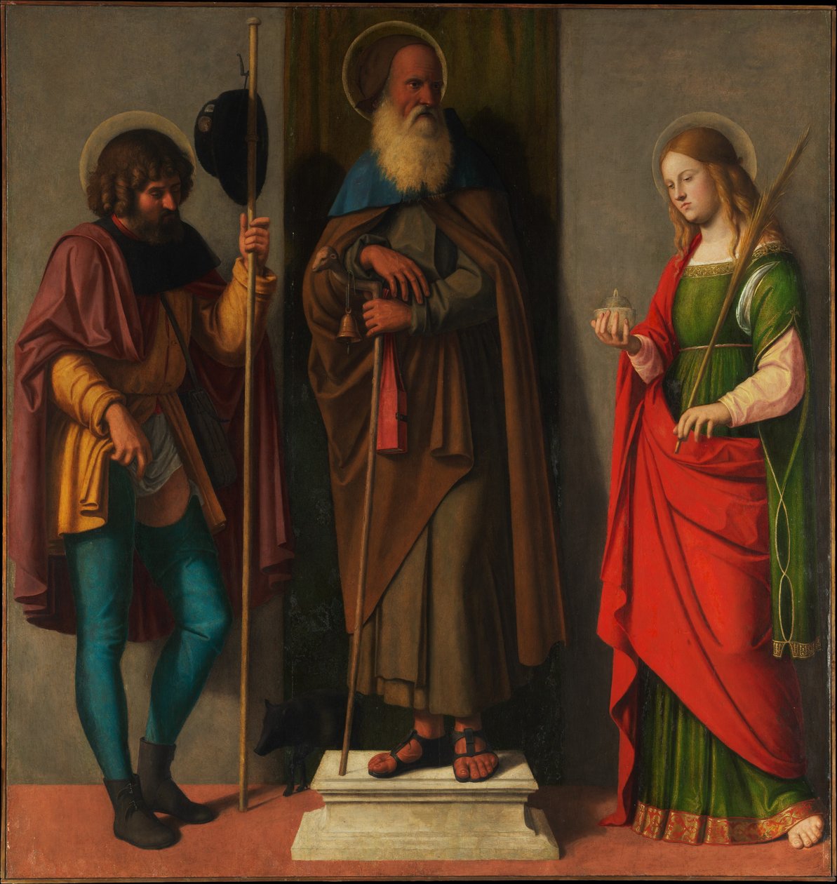 Roch, Anthony Abbot og Lucy af Cima da Conegliano