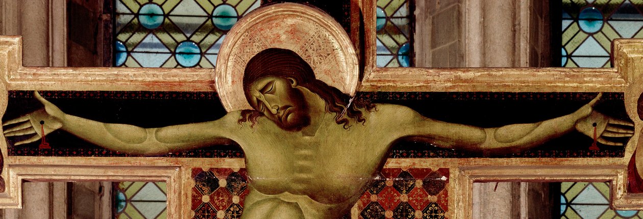 Krucifiks detalje. Detrempe på træ af Cimabue (Cenni di Pepo) (1272-1302) 1268-1271 Mål 336x267 cm Arezzo, San Domenico kirke af Cimabue