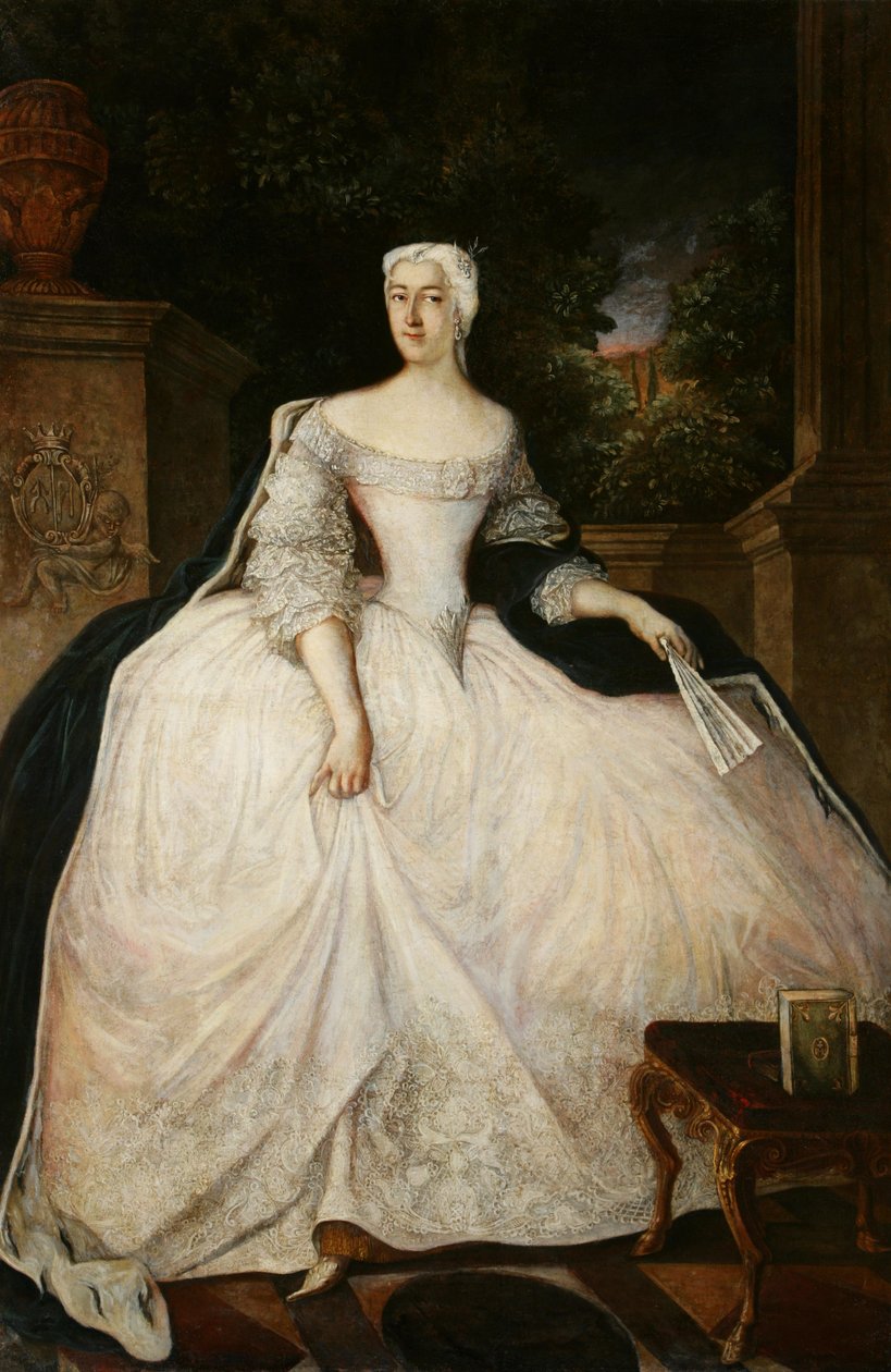 Portræt af Teofila Działyńska (1714–1790) af Circle of Antoine Pesne