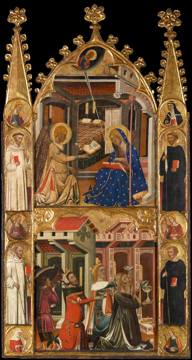 Bebudelsen og de tre konger i Epiphanias af Circle of Ferrer