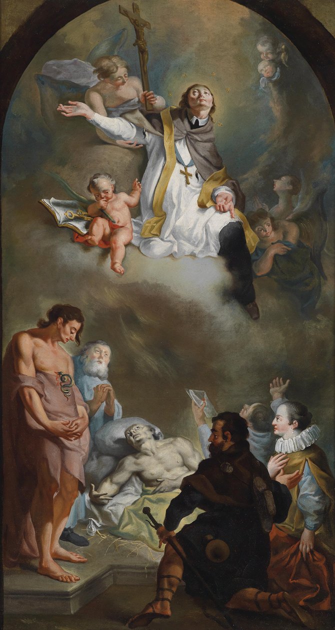 St. John Nepomuk som fortaler for fattige og syge af Franz Anton Maulbertsch