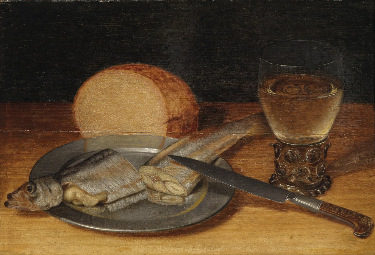 Fastenstillleben af Circle of Georg Flegel