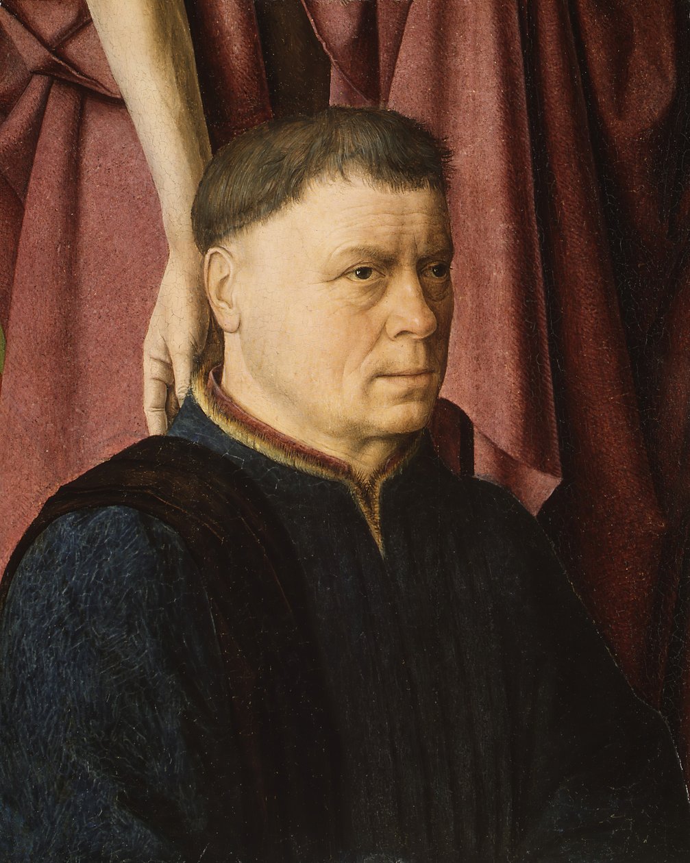 En donor præsenteret af en helgen, ca. 1460-65. af Circle of Dieric Bouts