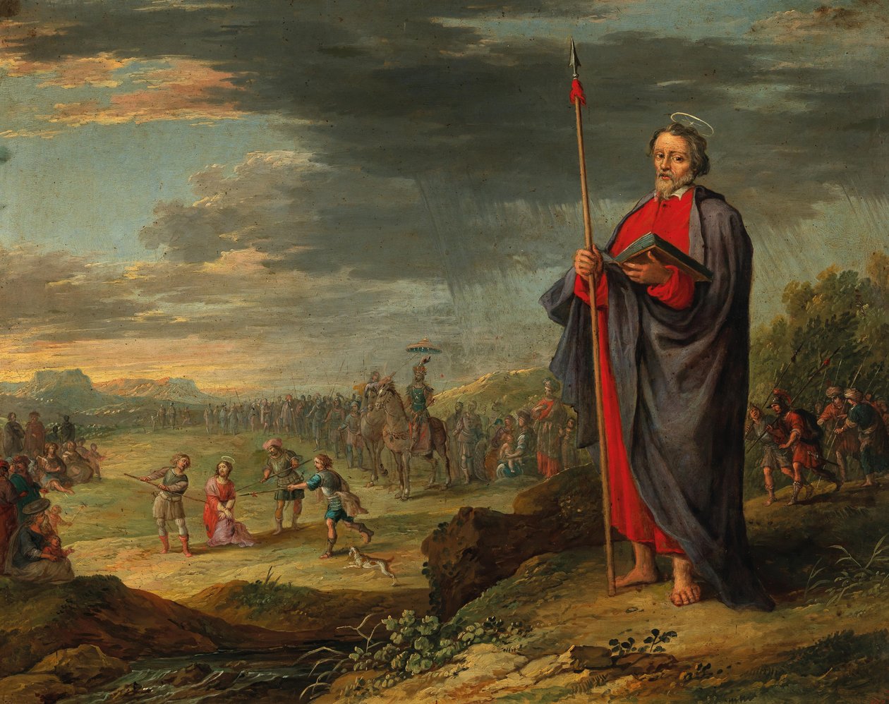 Frans Francken II (cirkel) Evangelist og hånende Kristus af Circle of Frans Francken the Younger