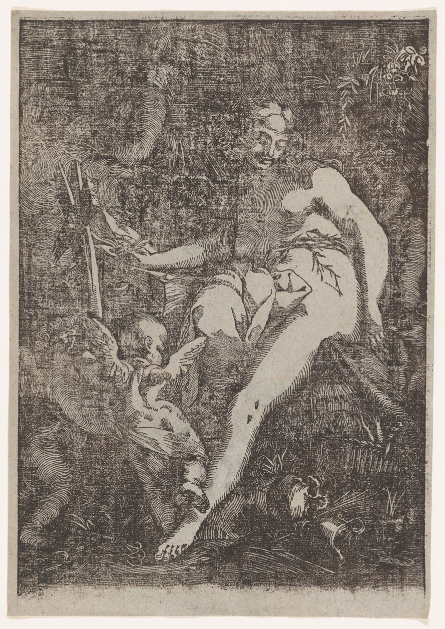 Sankt Maria Magdalena i anger, 1590-1607. af Circle of Giuseppe Scolari