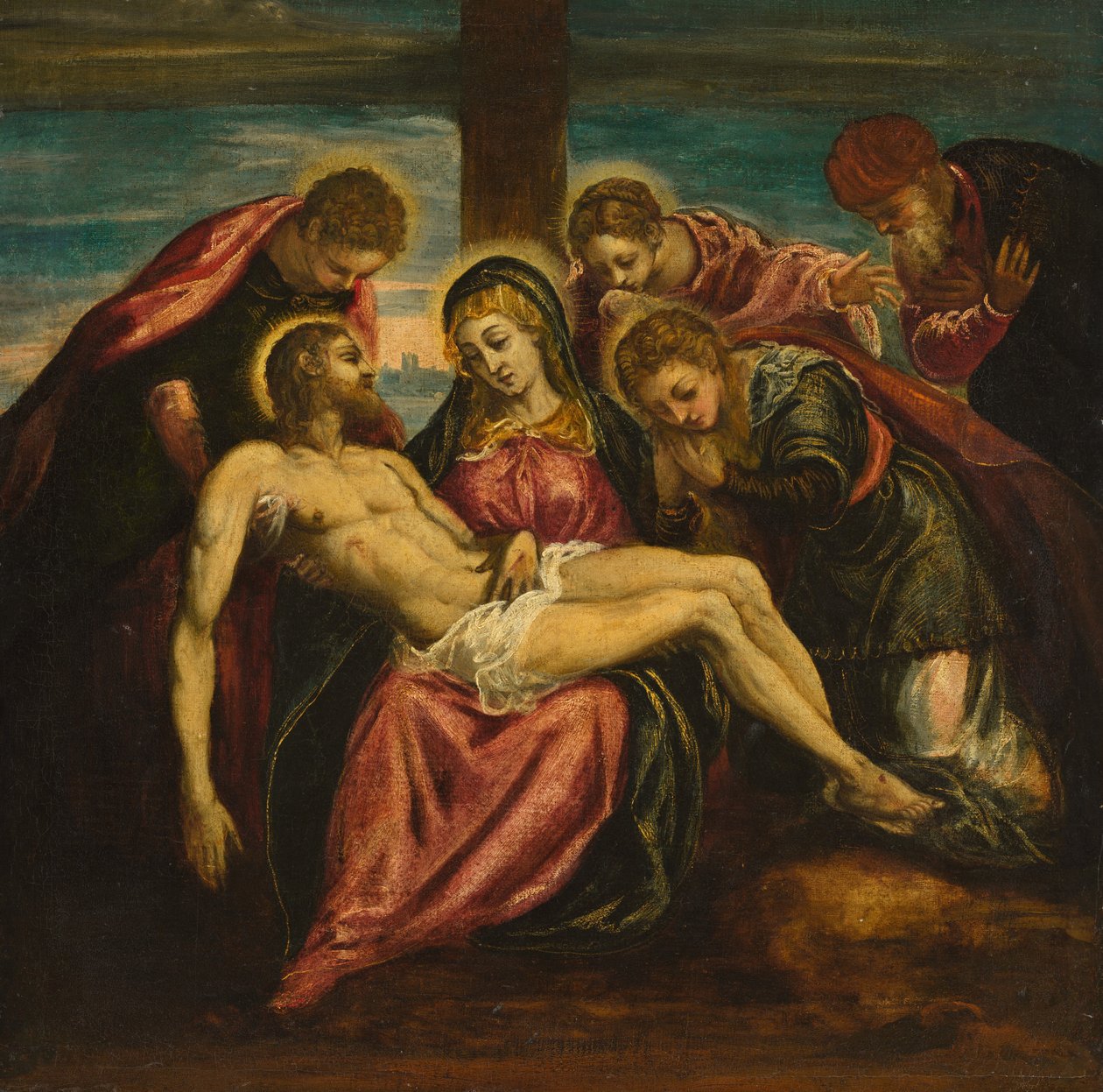 Klagesang af Circle of Jacopo Tintoretto