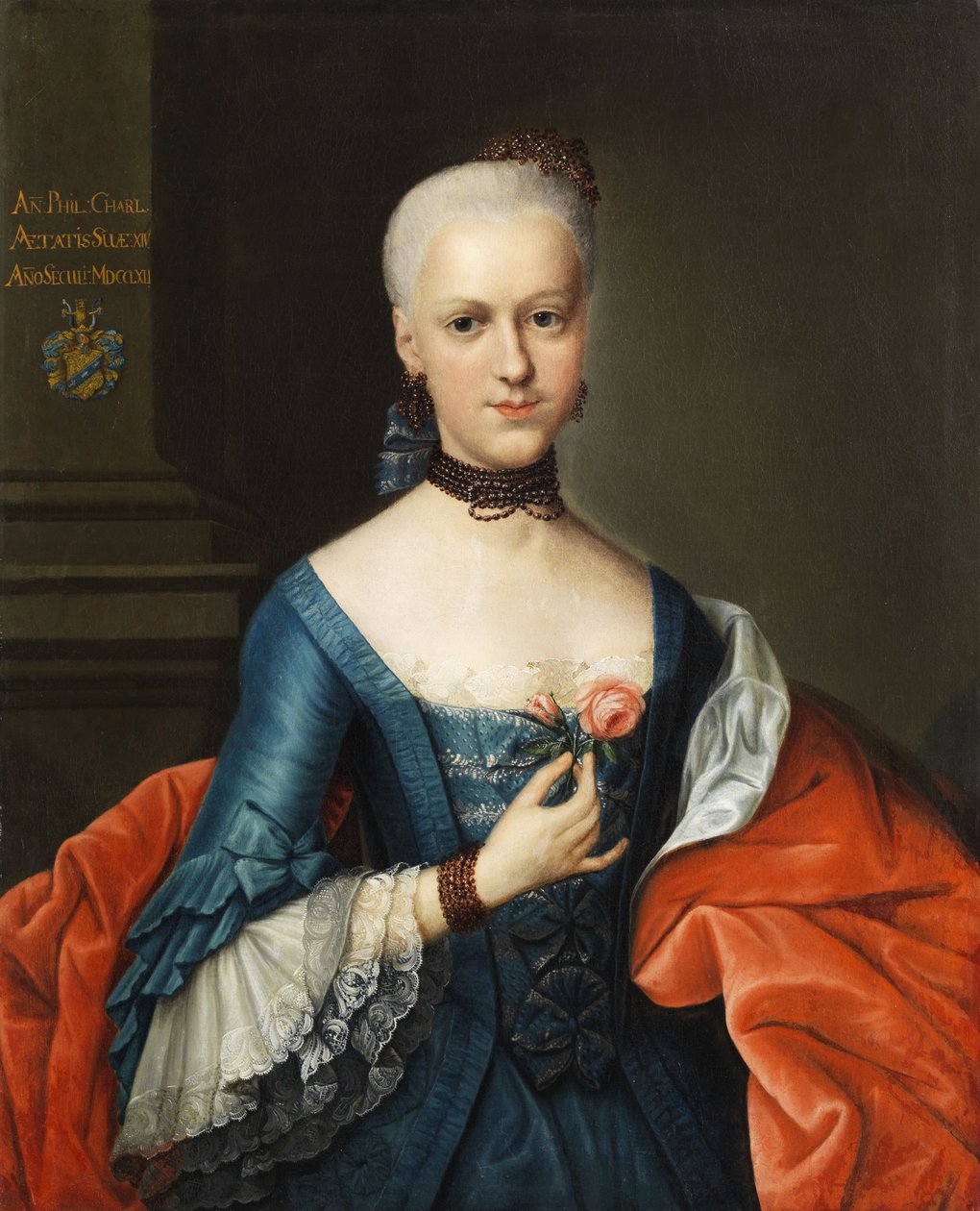 Portræt af en ung adelig dame af Circle of Johann Heinrich Tischbein