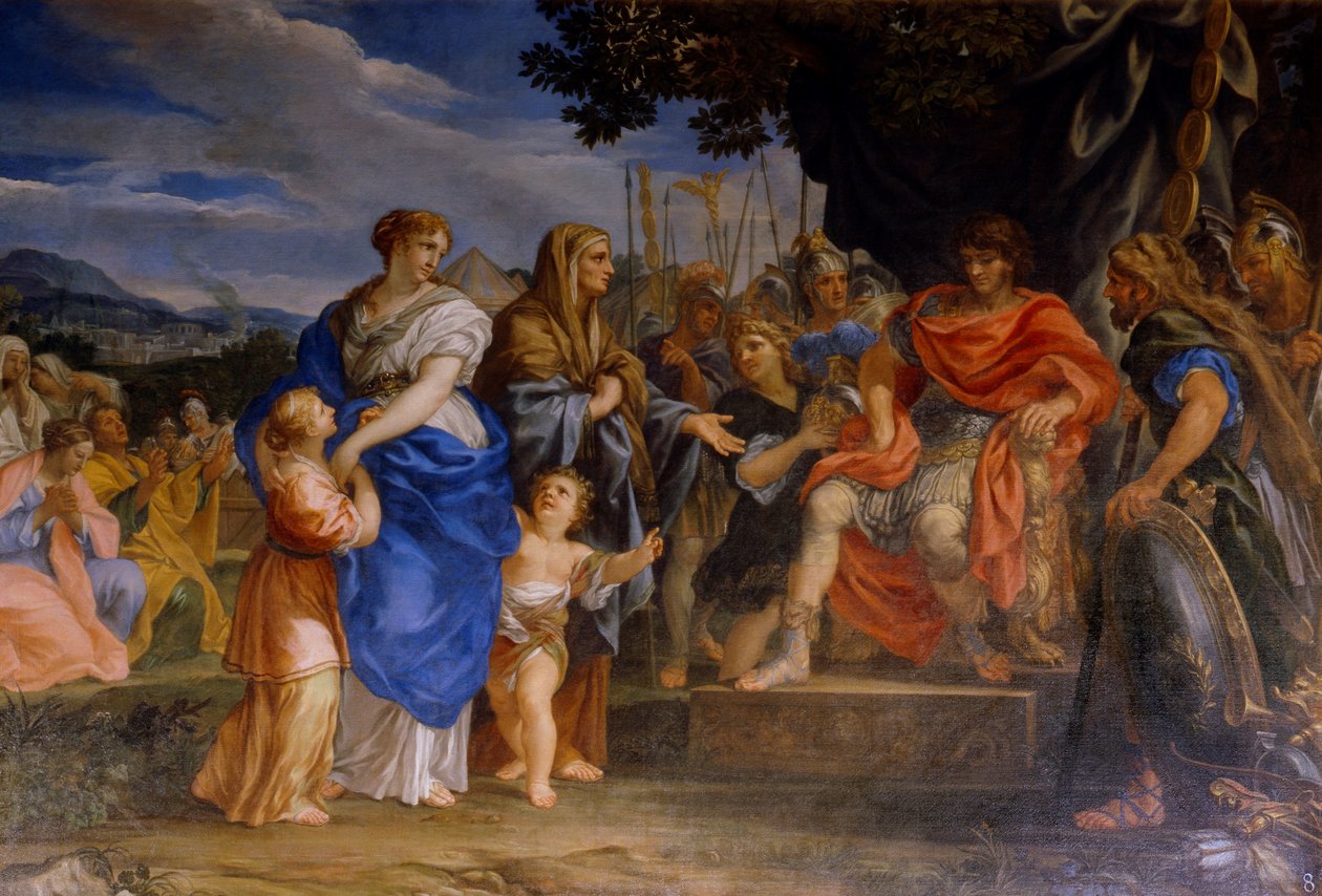 Coriolanus ved Roms porte af Ciro Ferri