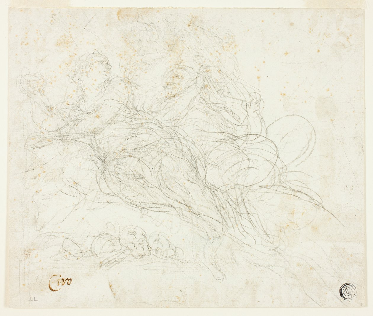 Nymfe og satyr af Ciro Ferri